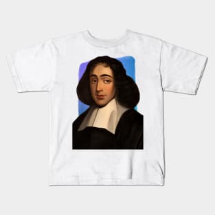 Dutch Philosopher Baruch Spinoza illustration Kids T-Shirt